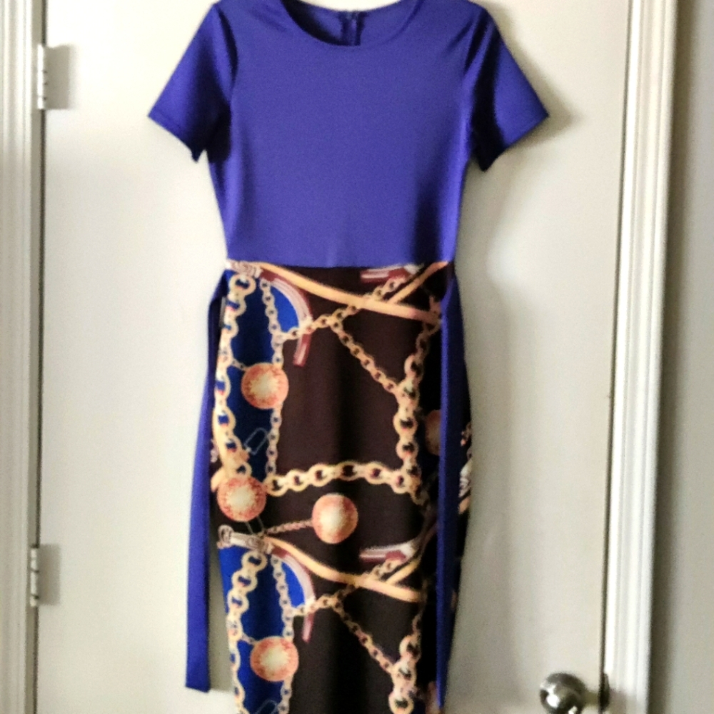 Casual Floral Print Pencil Dress